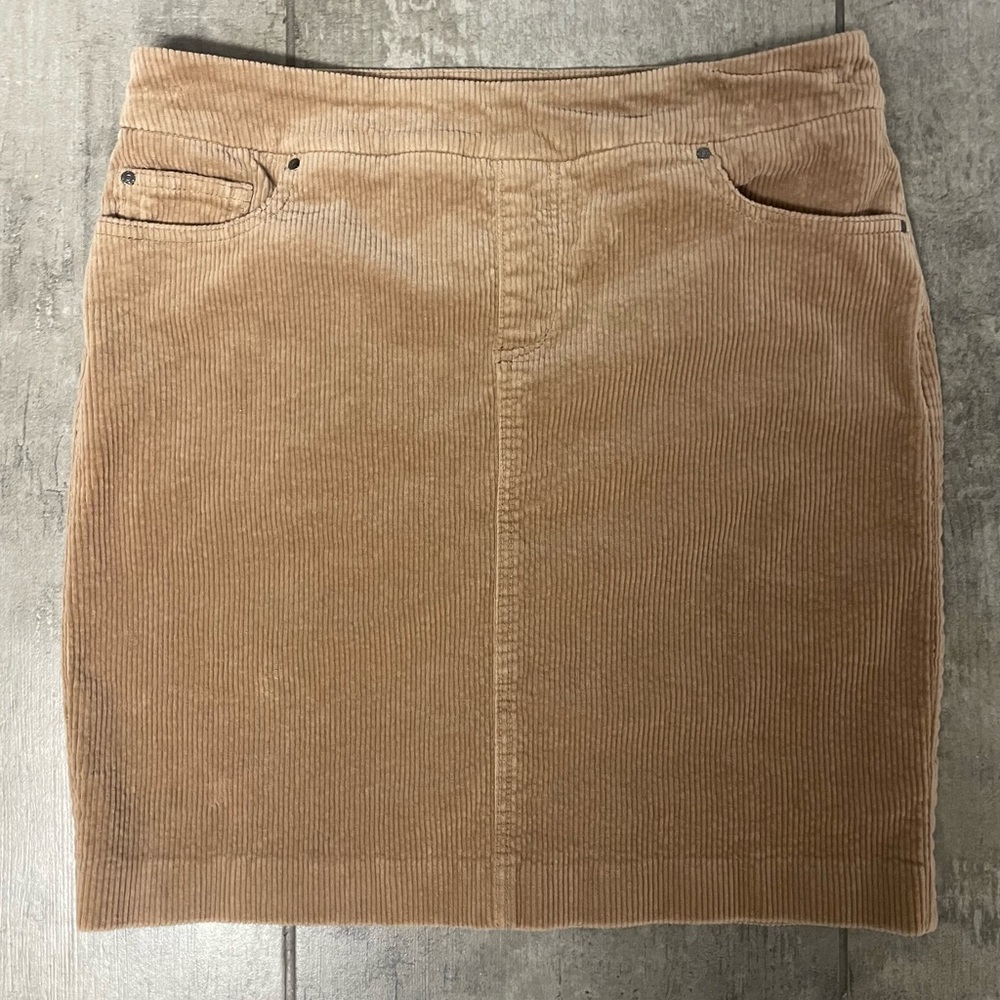 Tan Corduroy Skirt